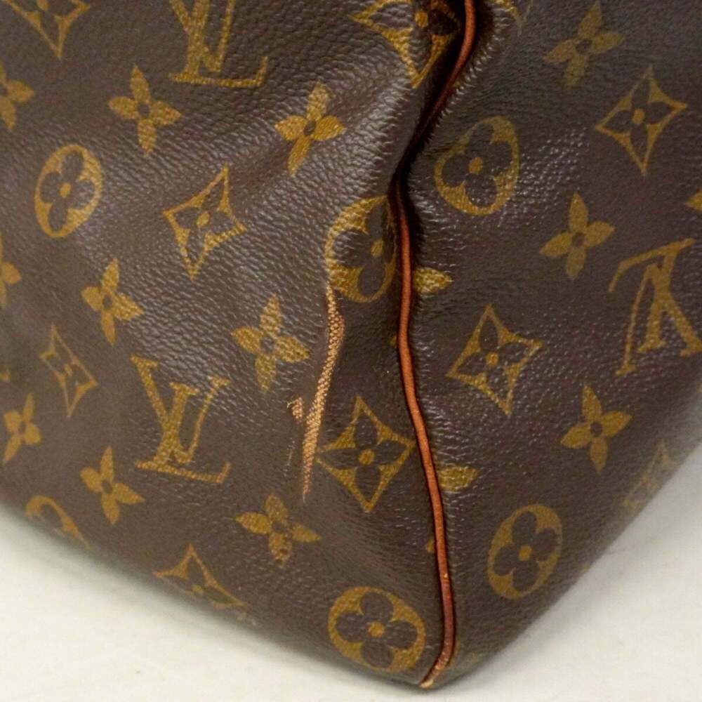LOUIS VUITTON Brown Monogram Speedy 35 Bag - Picture 11 of 14